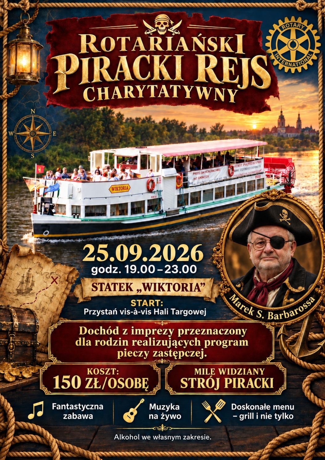 🚢 Rotariański Charytatywny Rejs po Odrze 🚢